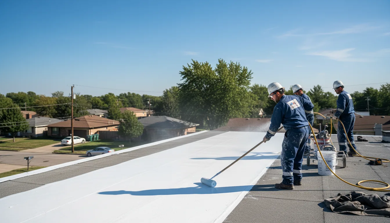Commercial roof coating in Middleport, NY near me